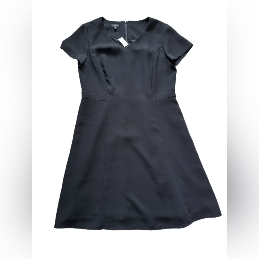 MWT Talbots Classic Black Midi Dress - Picture 2 of 6